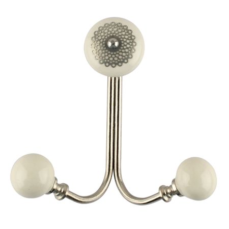 Cream Strewn Flat Wired Hooks Online
